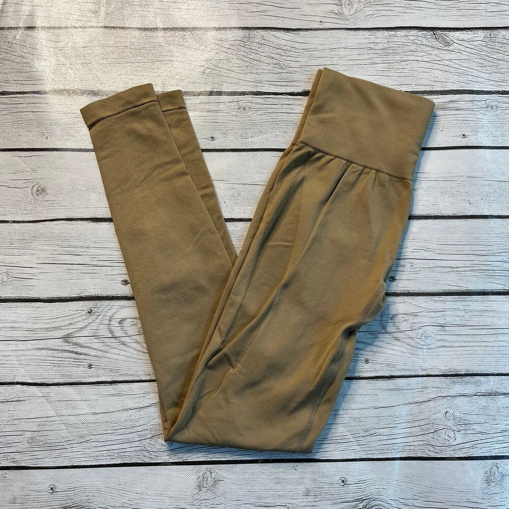 Booty Contour Beige/brown Workout Leggings